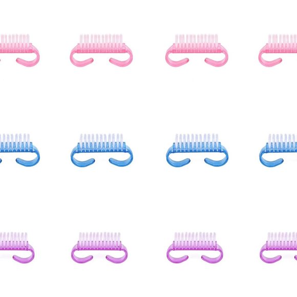 12-Pack Handle Grip Nail Brush(assorted color) - Picture 1 of 6
